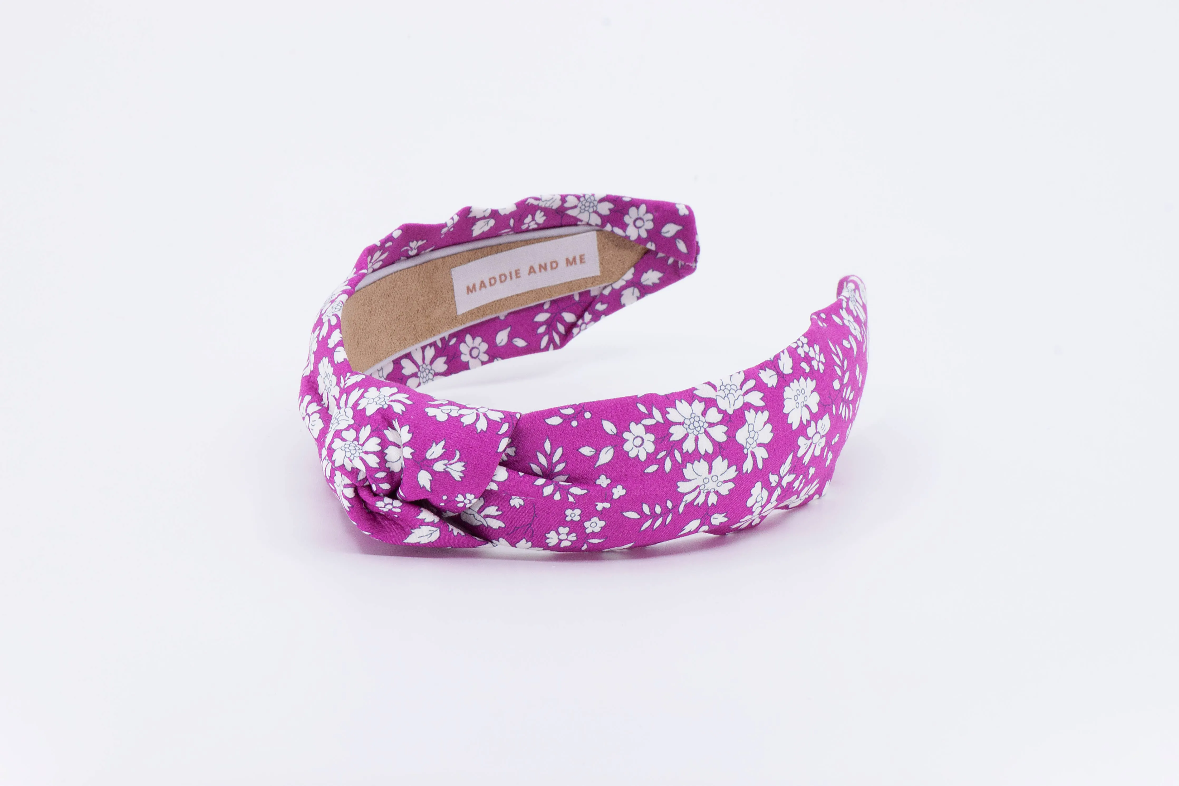 Liberty of London Bright Berry Pink Floral Knot Headband