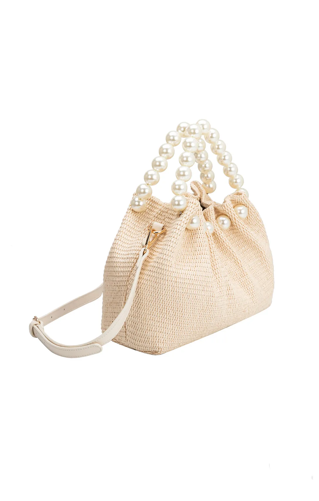 Melie Bianco Josie Top Handle Bag ~ Natural