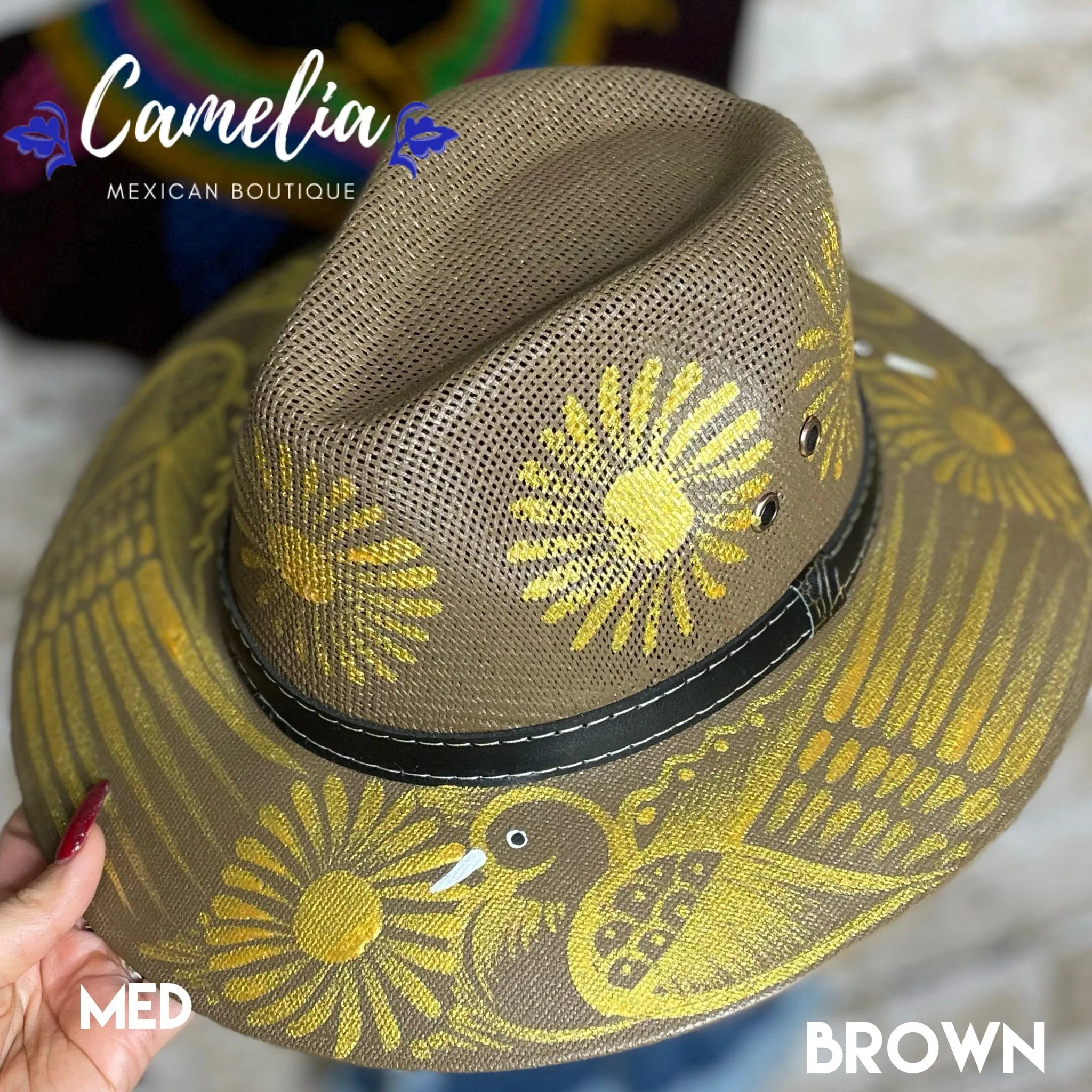 Mexican Hand Painted Sun Hat