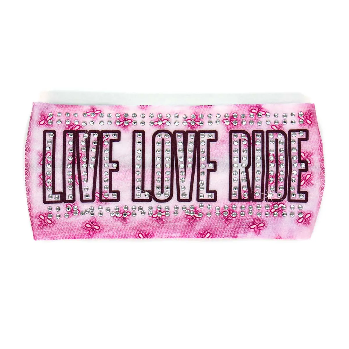 Milwaukee Leather | Bling Designed Wide Headbands-Headwraps for Women Biker Bandana with Live Love Ride - MLA8047