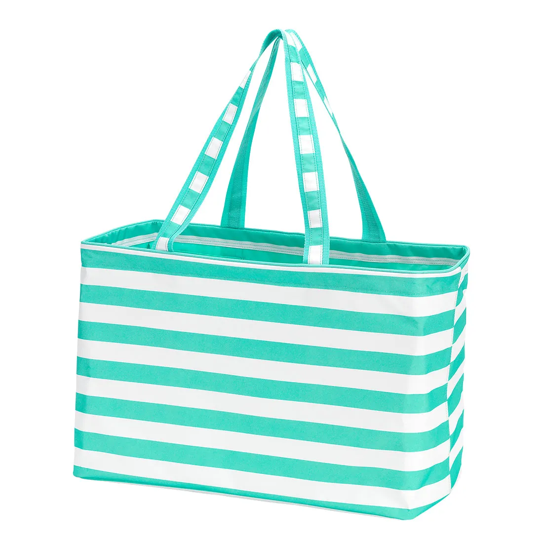 Mint Stripe Ultimate Tote