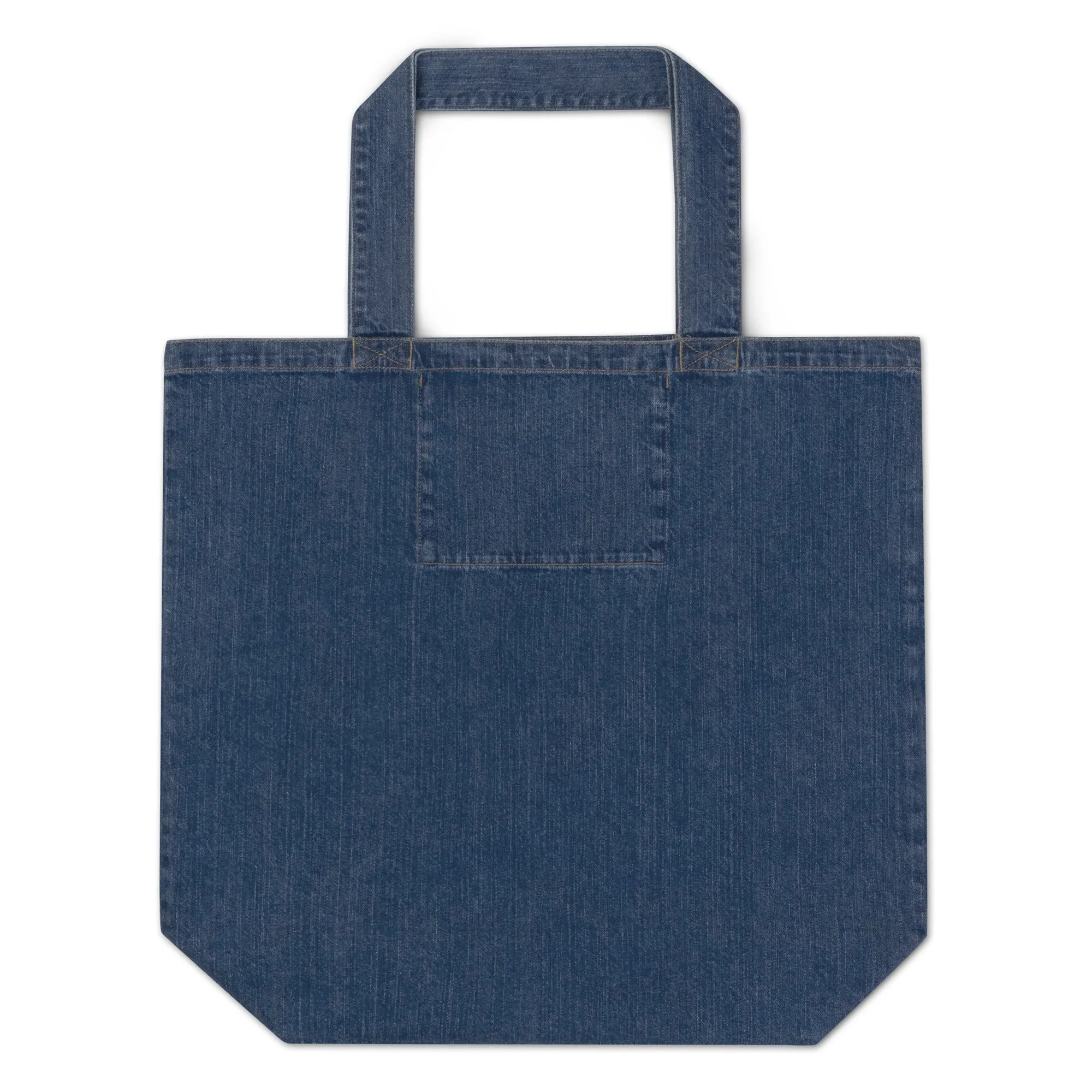 Nature is Life, Organic denim tote bag