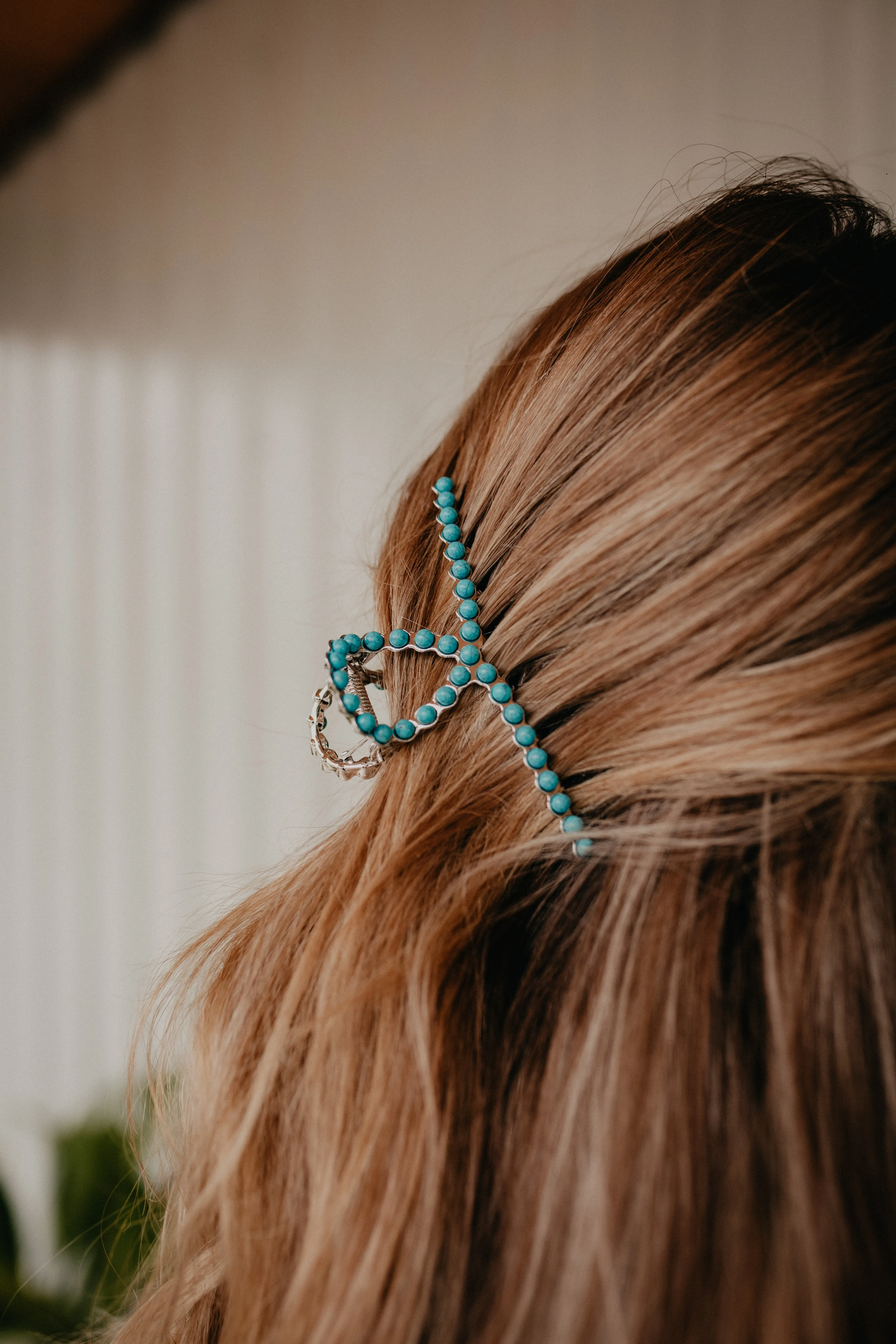 Navajo Pearl and Turquoise Claw Clip (2 Options)