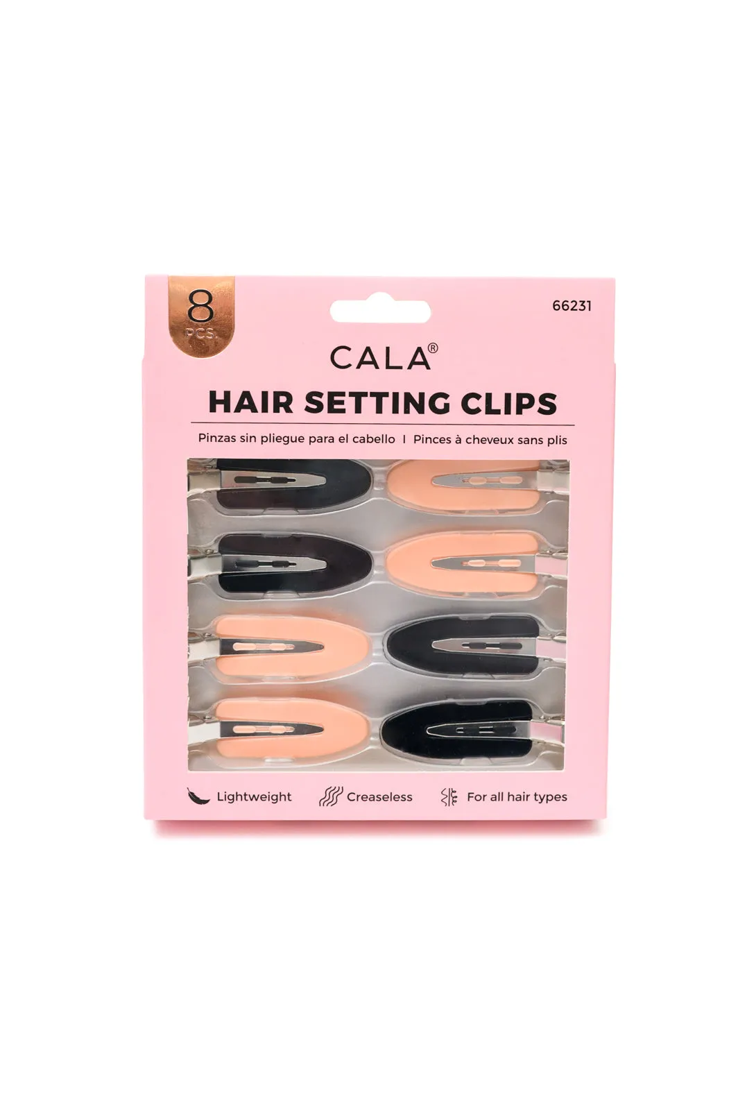 No-Crease - Hair Setting Clips in Pink