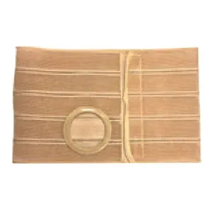 Nu-Hope Nu-Form™ Support Belt, 2-5/8" Stoma, 9" Wide, Right, 1-1/2" From Bottom, Contoured, Medium (32" to 36" Waist), Beige