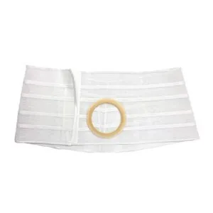 Nu-Hope Nu-Form™ Support Belt, 2-5/8" x 3-1/8" Stoma, 9" Wide, Left, 1-1/2" From Bottom, Contoured, XL (41" to 47" Waist)