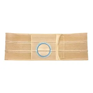 Nu-Hope Support Belt, Original Flat Panel, 2-3/4'' Stoma, 7'' Wide, Right, 1'' From Bottom, XL (41'' to 47'' Waist), Beige