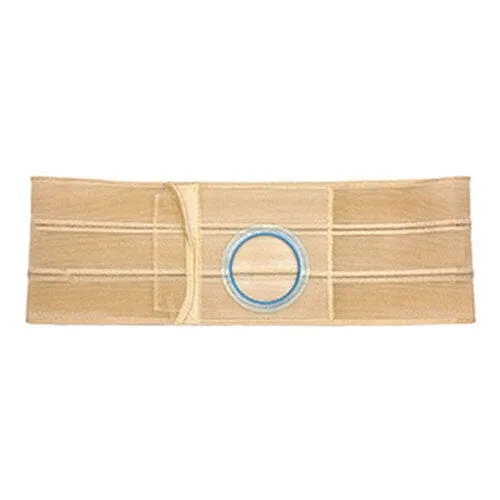 Nu-Hope Support Belt, Original Flat Panel, 3-1/4'' Stoma, 9'' Wide, Left, 1'' From Bottom, Contoured, 2XL (47'' to 52'' Waist), Beige