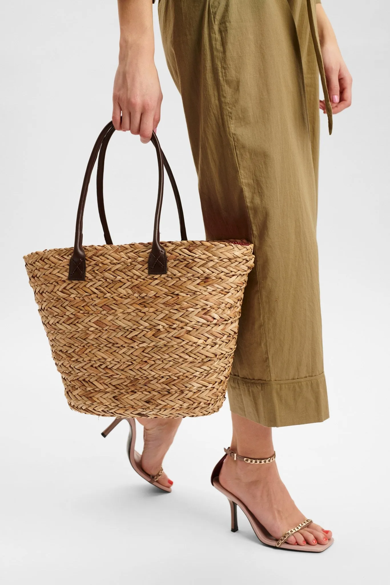 NUOLGA STRAW BAG - Tannin