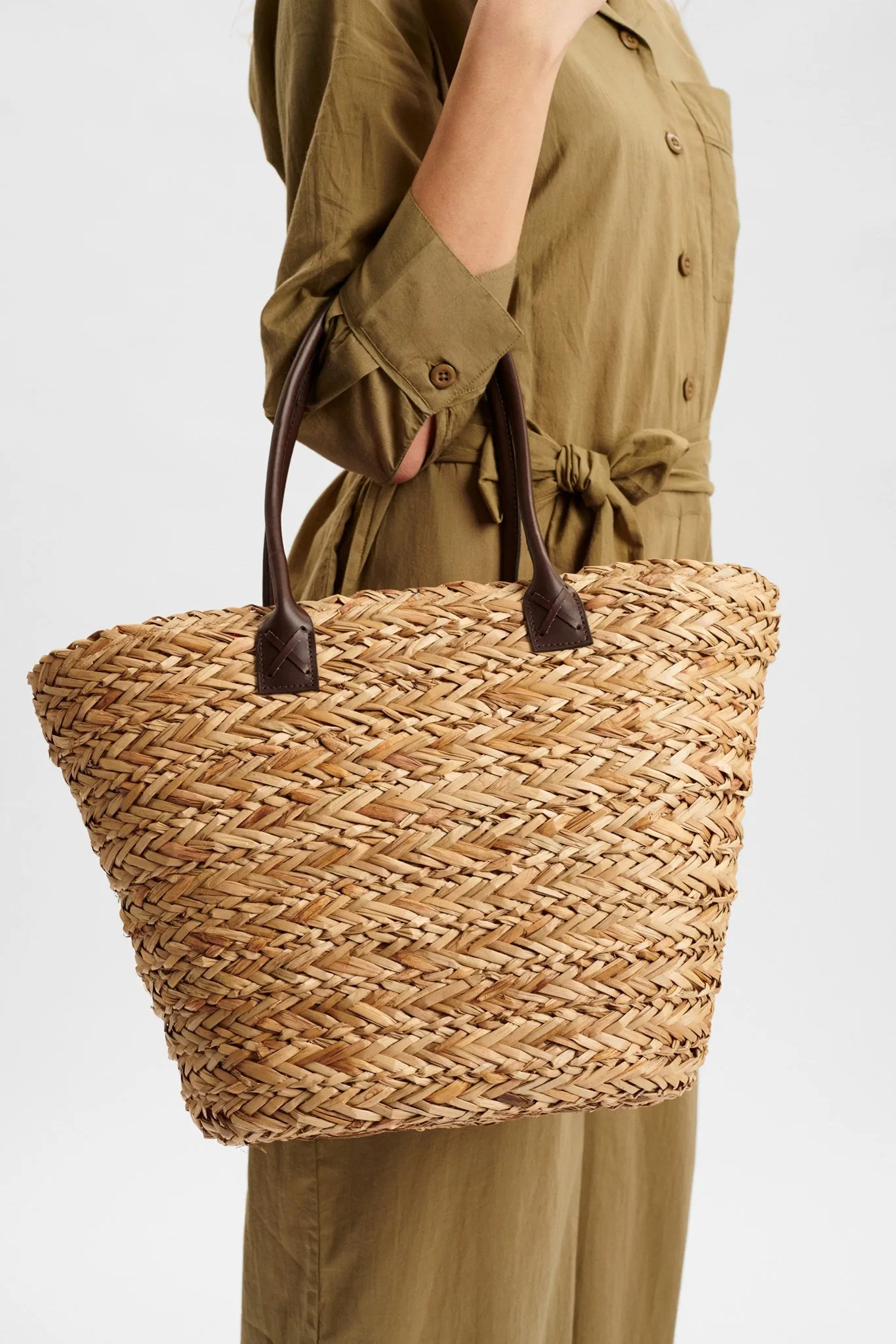 NUOLGA STRAW BAG - Tannin