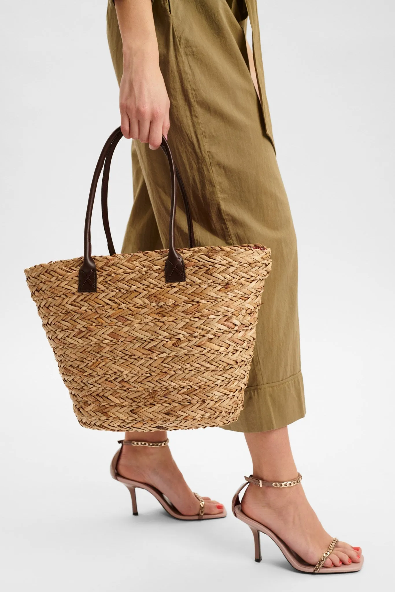 NUOLGA STRAW BAG - Tannin