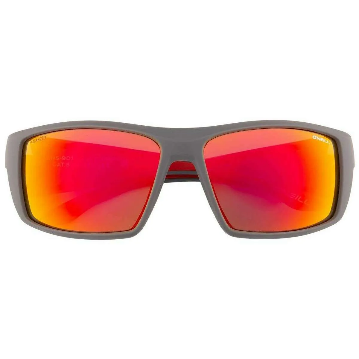 O'Neill High Wrap Performance Sports Sunglasses - Grey/Red