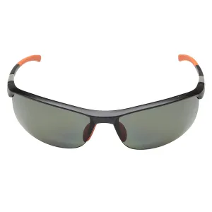 Optics Tension Mens Matte Smoke Semi Frame Grey polycarbonate Polarized Lens Sports sunglasses - S-TEPPGYMS