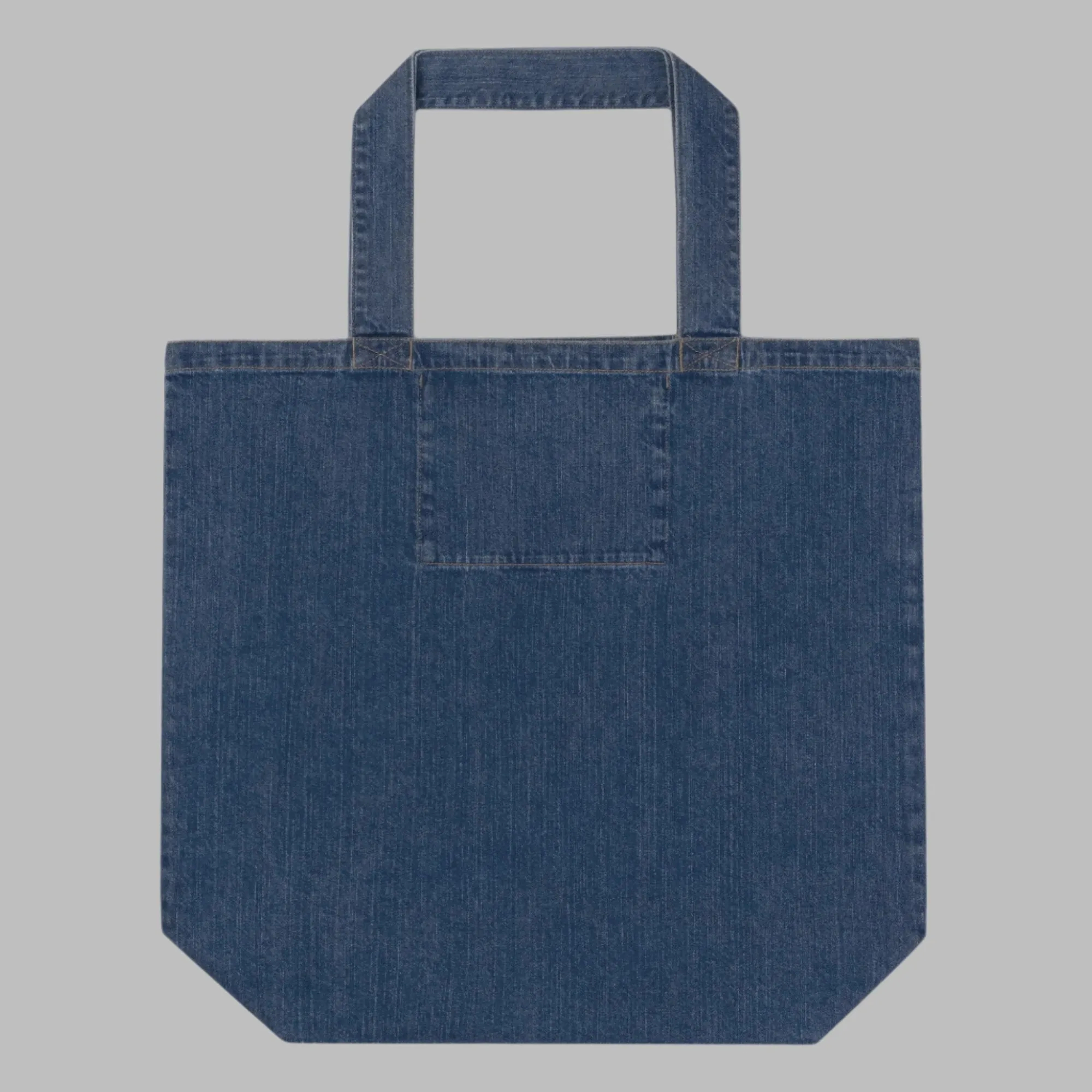 Organic Cotton Denim Tote Bag with Horse Print | Eco-Friendly