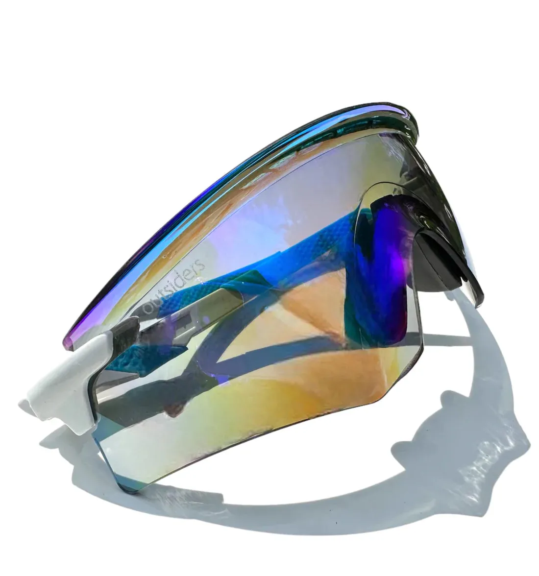 Outsiders Powder Trail Sunglasses - White/Blue