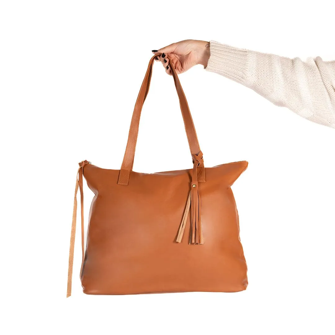 Oversized Leather Tote