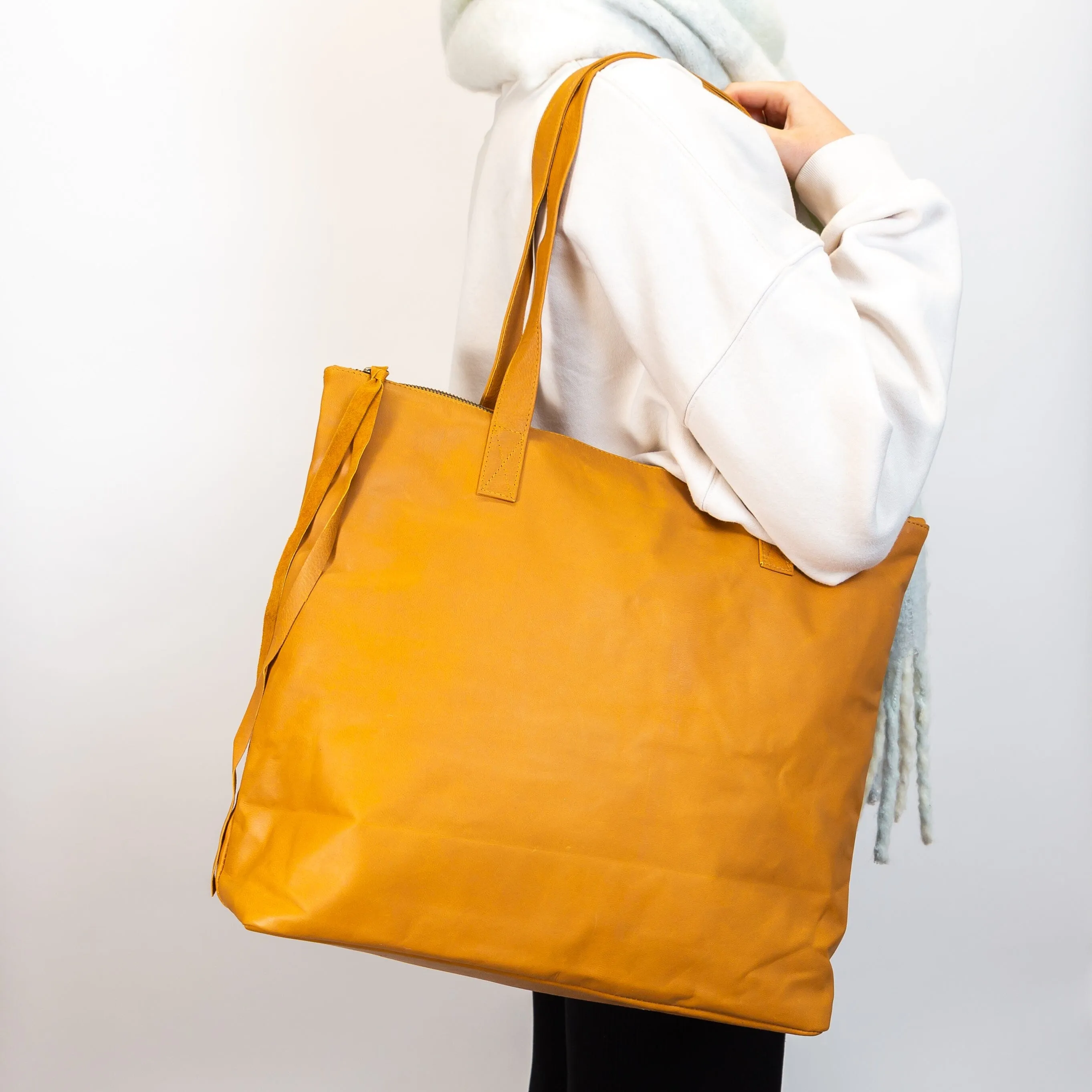 Oversized Leather Tote