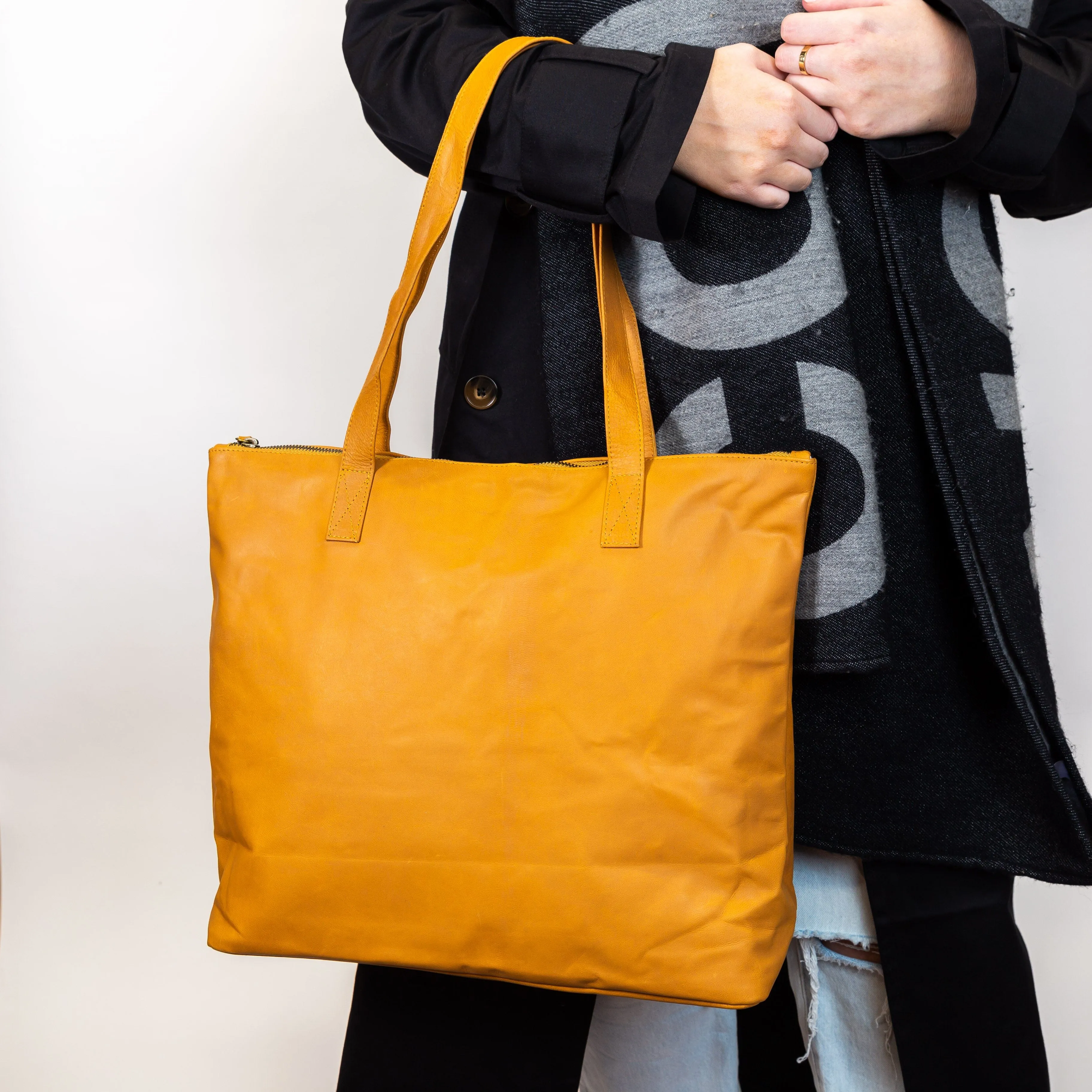 Oversized Leather Tote