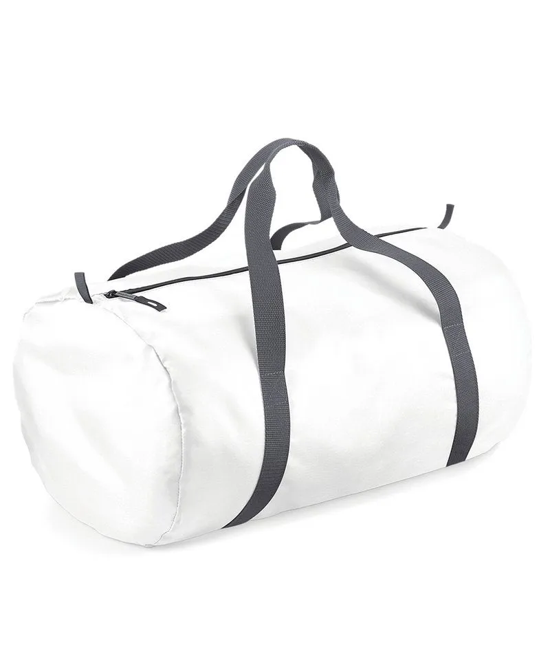 Packaway barrel bag | White