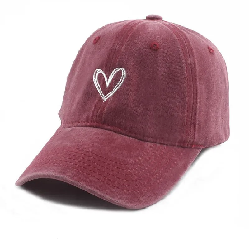 Peaceful Heart Cotton Baseball Cap