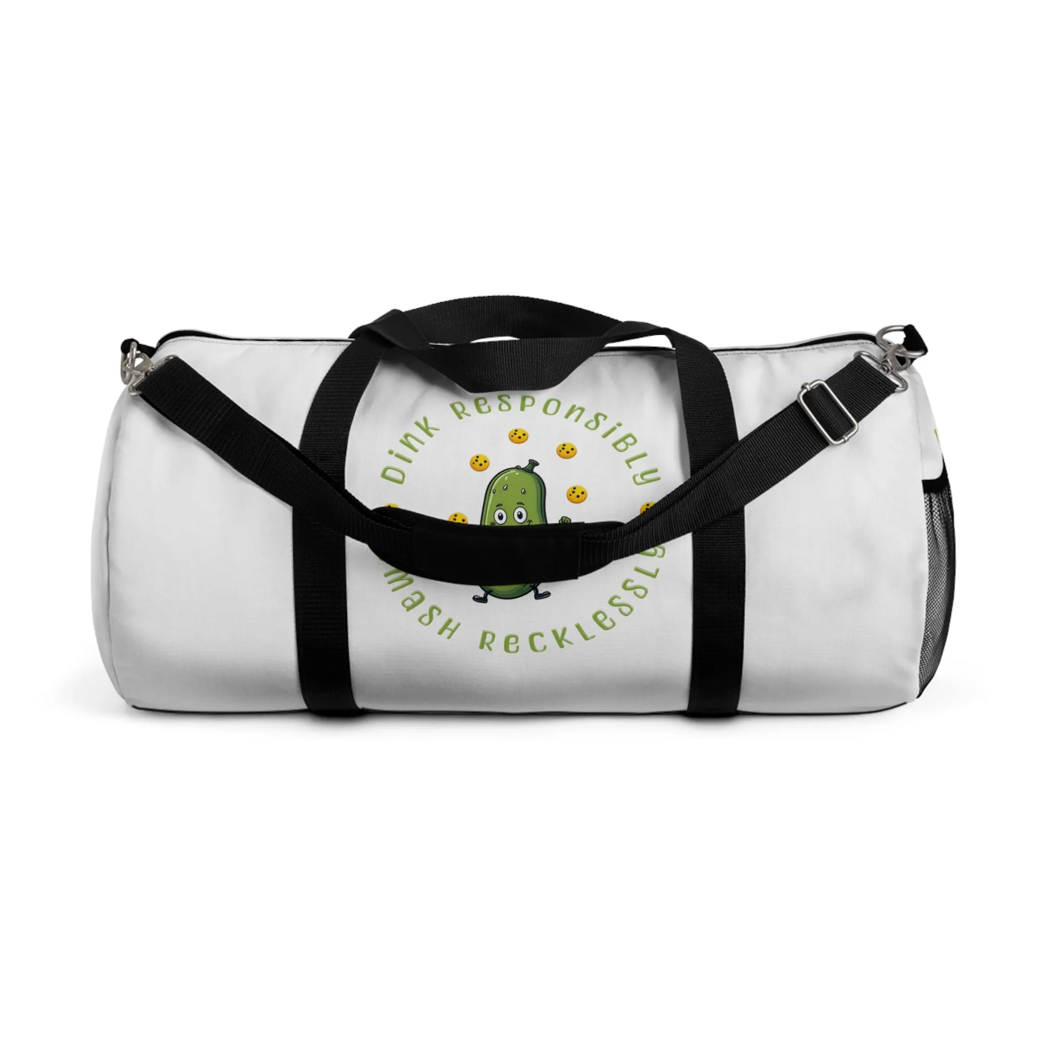 Pickleball Duffle Bag – ‘It’s Pickleball Day’ with Pickle Dude Design, Perfect for Players! Duffel Bag