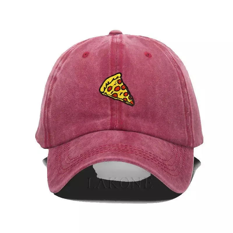 Pizza Washed Cotton Baseball Cap