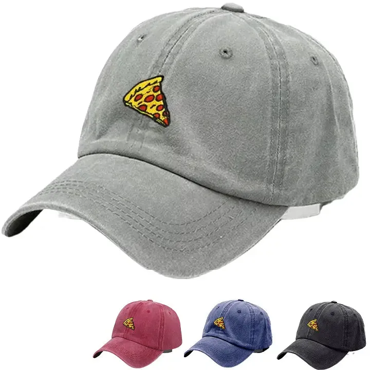 Pizza Washed Cotton Baseball Cap