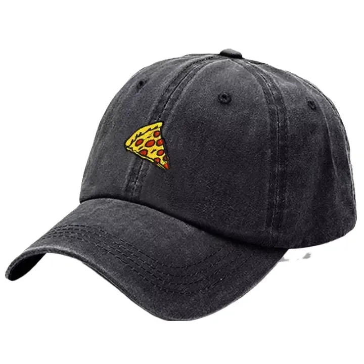 Pizza Washed Cotton Baseball Cap