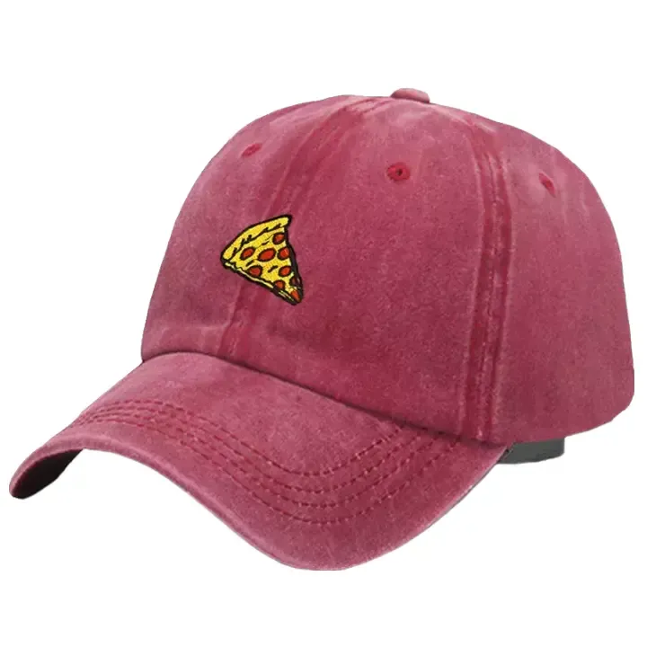 Pizza Washed Cotton Baseball Cap