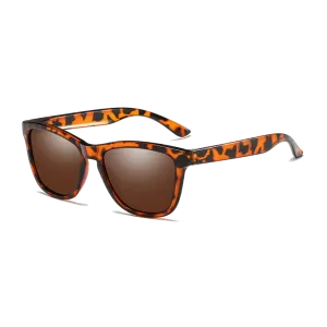 Polarized Sunglasses for Men/Women Gradient Wayfarer Frame - Leopard