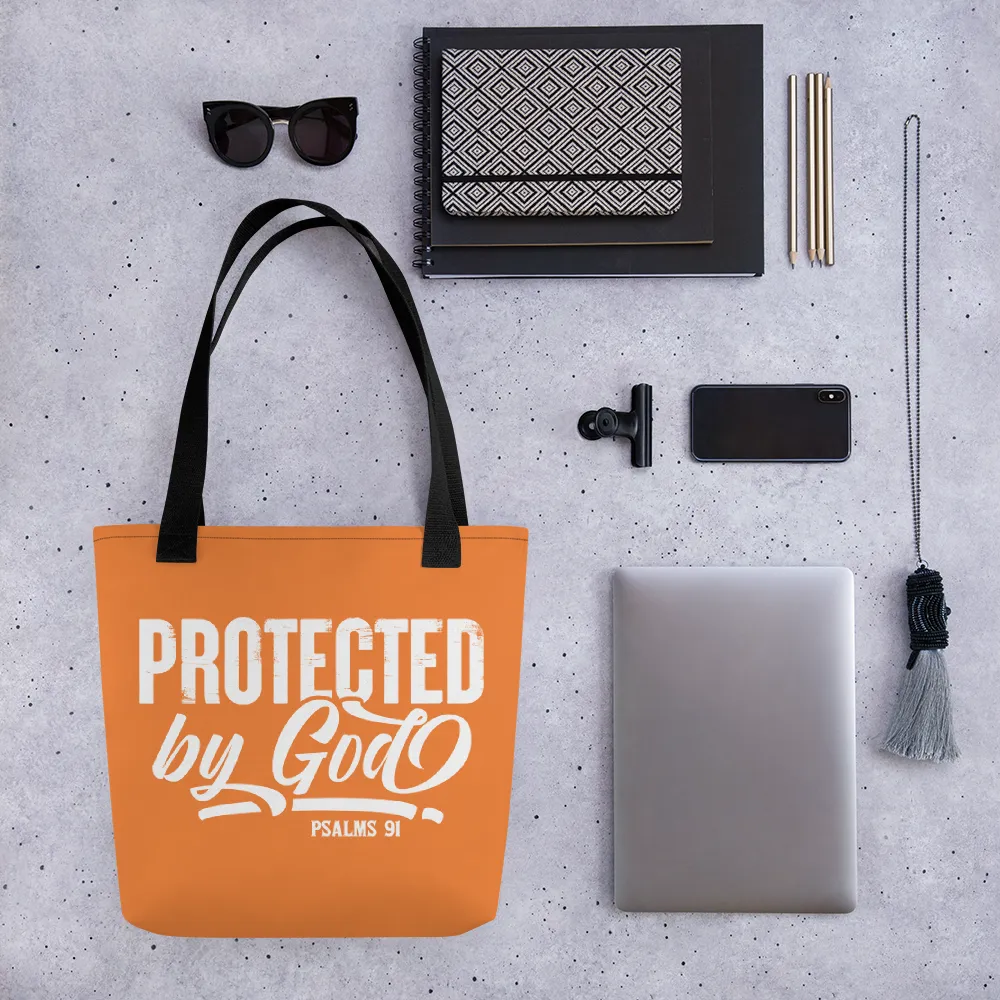 Protected by God, Psalms 91, Tote Bag, 12 Colors