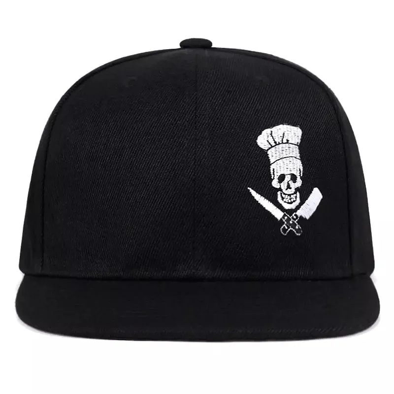 Punisher Black Snapback Cap