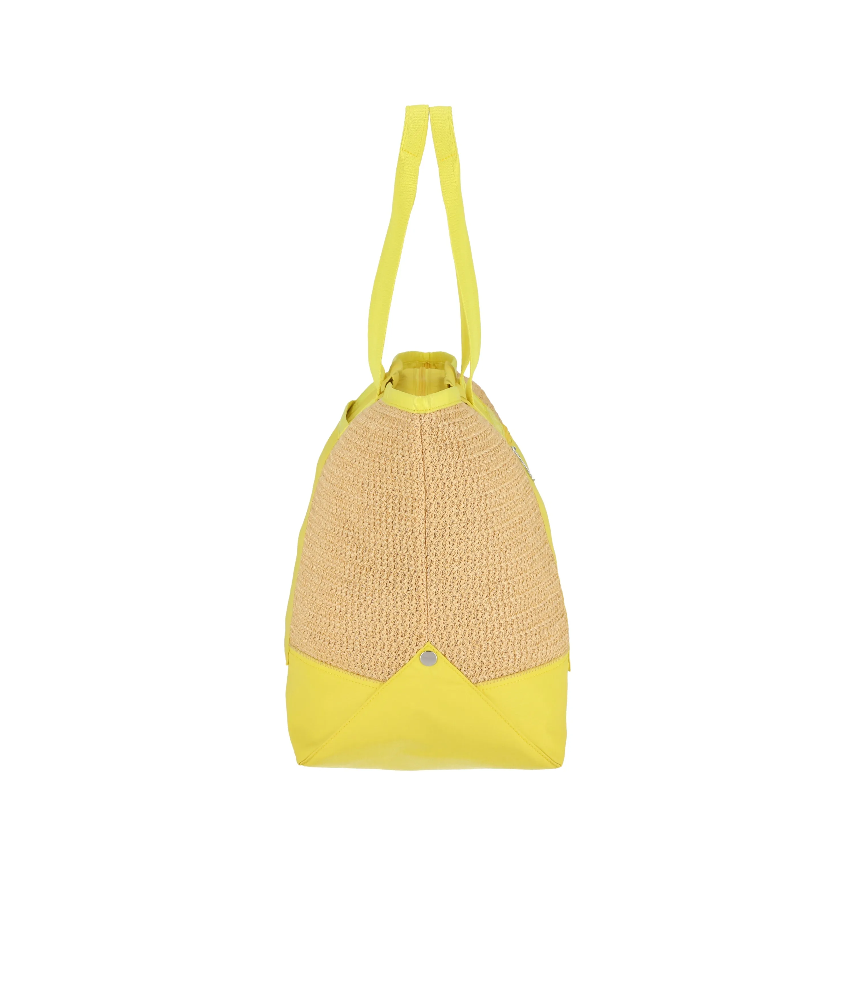 Raffia East/West Tote