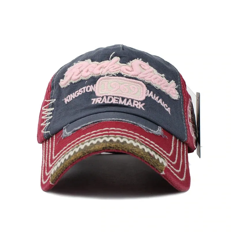 Rock Shark Embroidered Baseball Cap