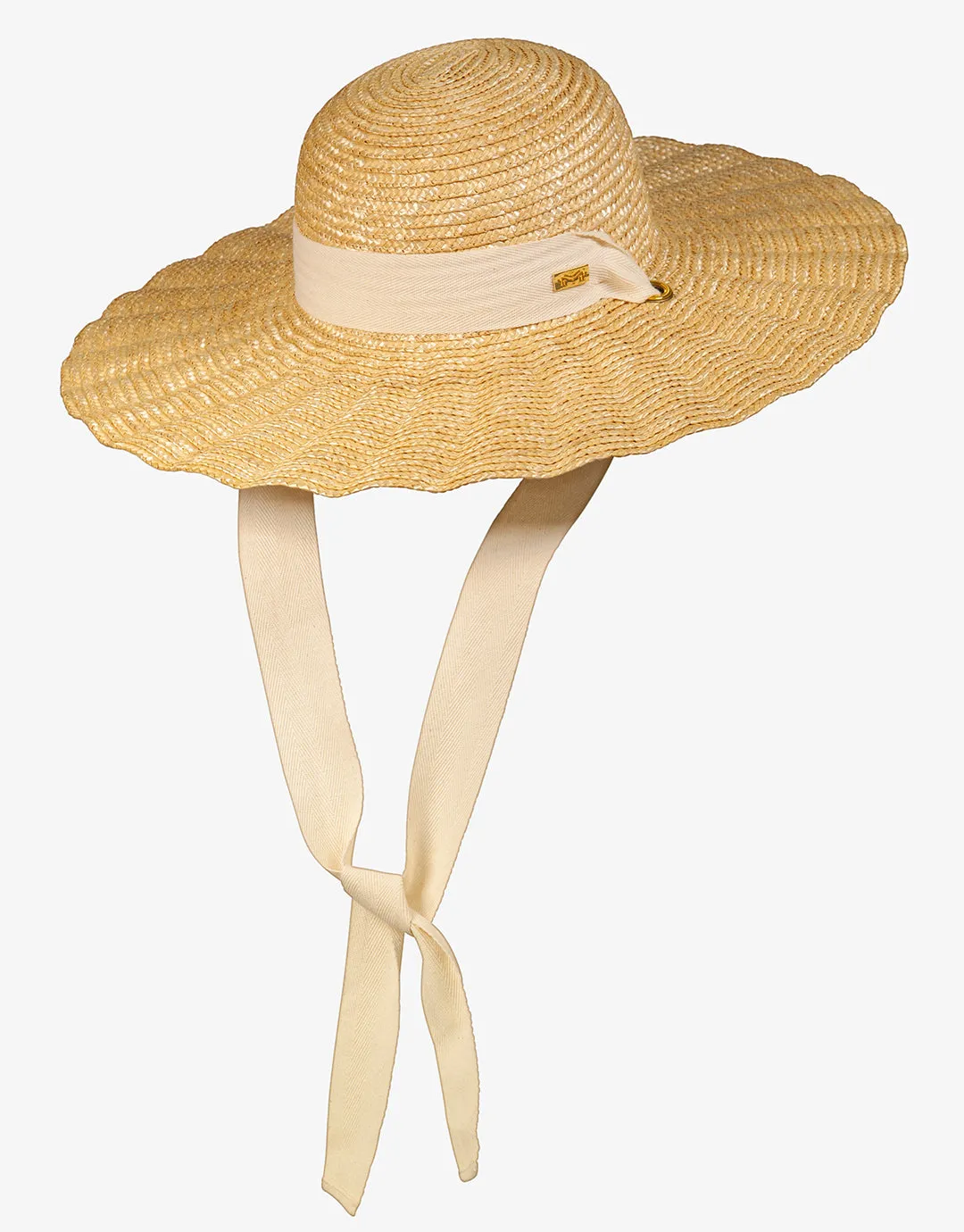 Scalloped Sun Hat - Sand