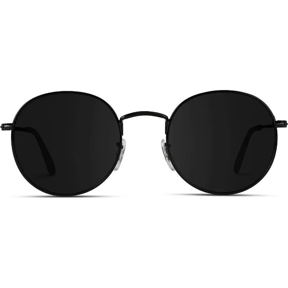 Small Round Polarized Sunglasses Classic Vintage Retro Shades for Women Men