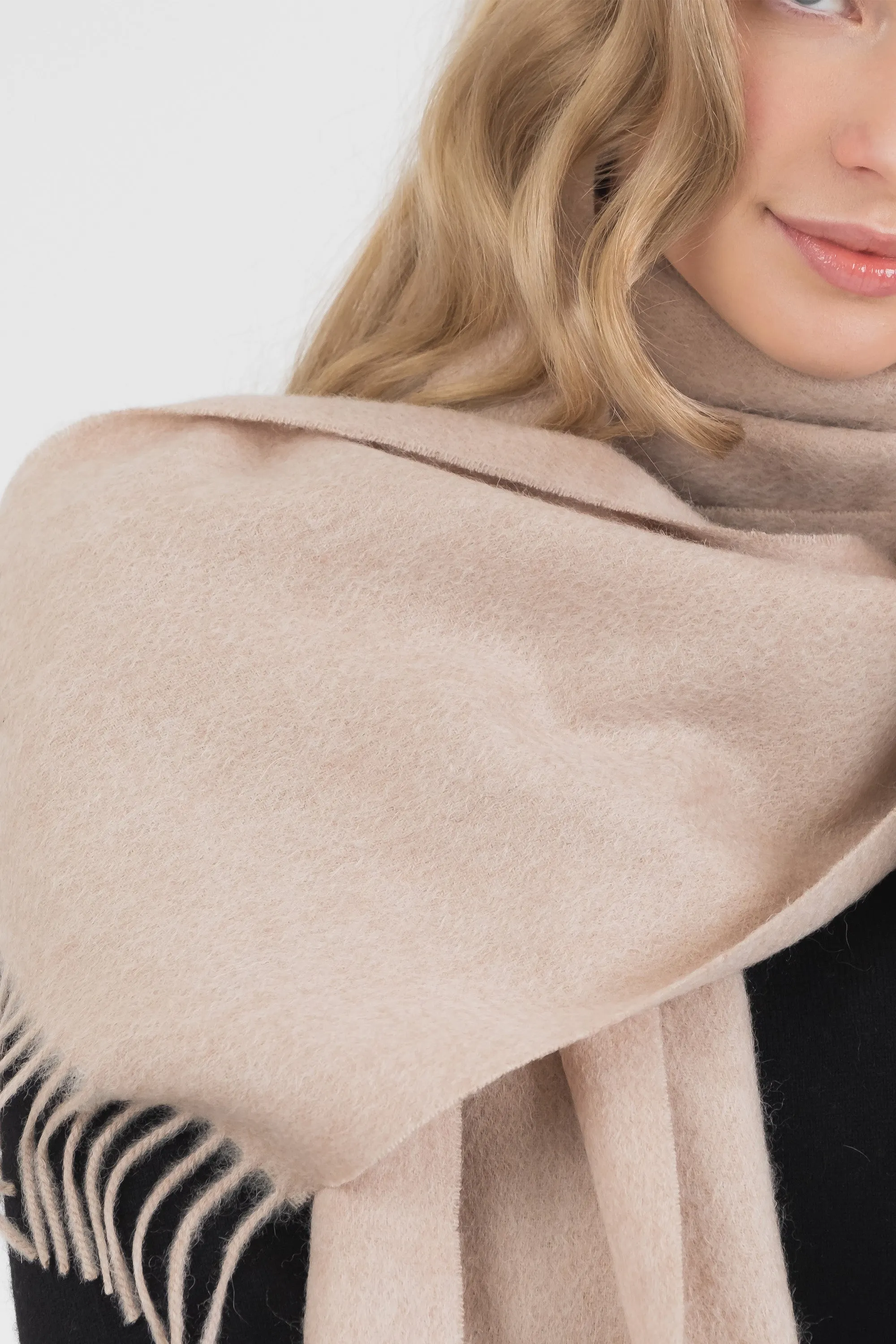 Solid Lambswool Scarf - Vicuna