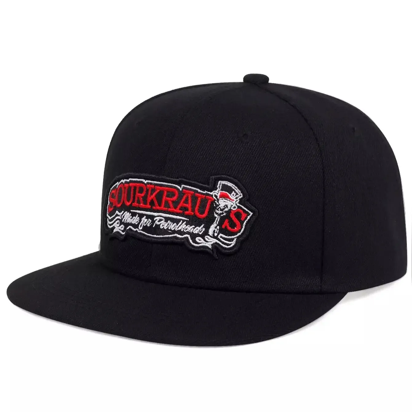 Sourkrauts Black Snapback Cap