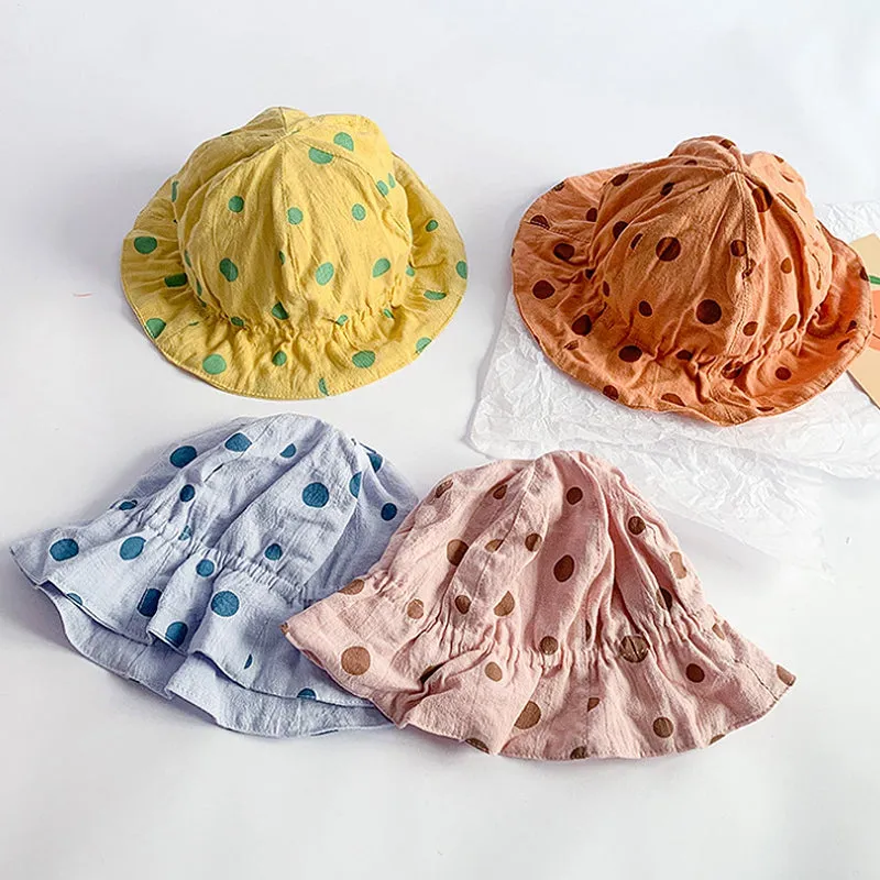 Summer Baby Sun Hat Children Panama Cap Newborn Girl Boy Outdoor Beach Bucket Hats Wide Brim Toddler UV Protection Cap