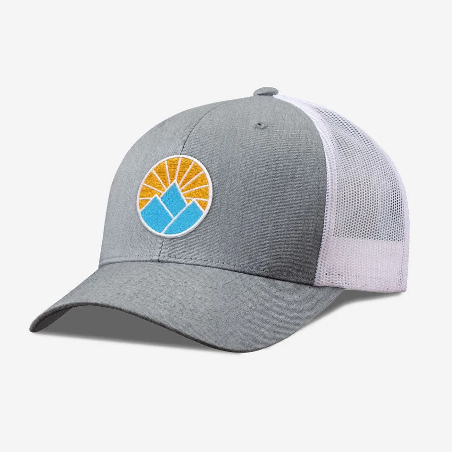 Sun Mountain Trucker Hat - White And Grey