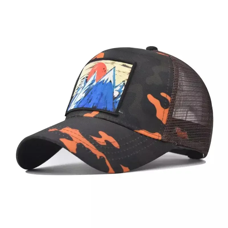 Sunset Mountain Classic Trucker Cap