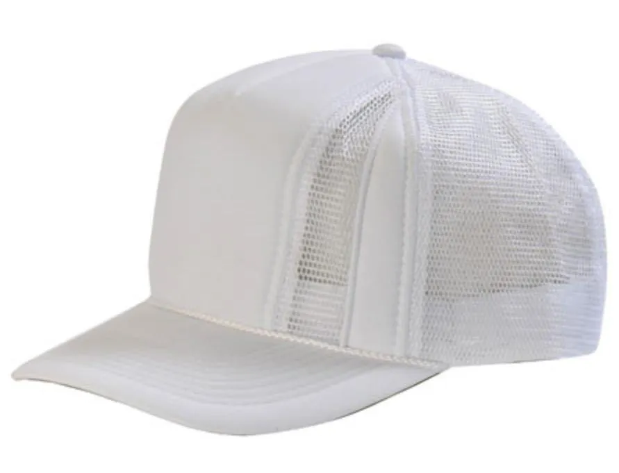 Trucker Front Mesh Blank Snapback Adjustable Hats Caps