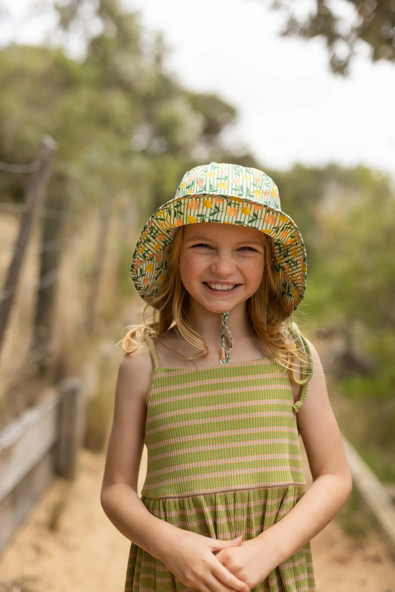 Tulip Broad Brim Bucket Hat