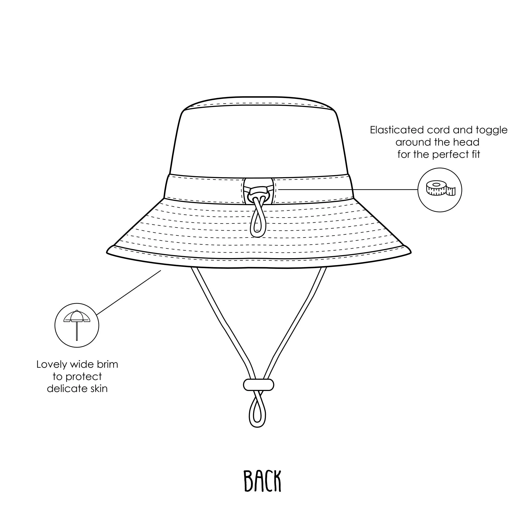 Tulip Broad Brim Bucket Hat