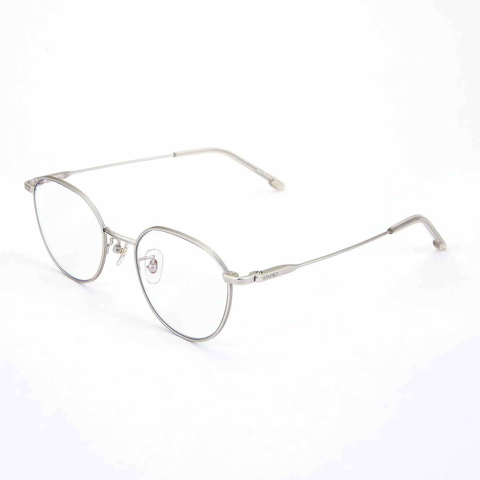 Ward Eyewear Blue Light Blocking Glasses in Baron2 Silver