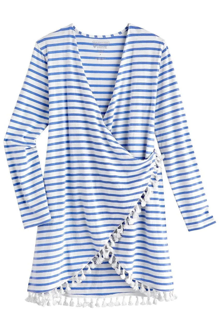 Women's San Clemente Cover-Up  |  French Blue/White